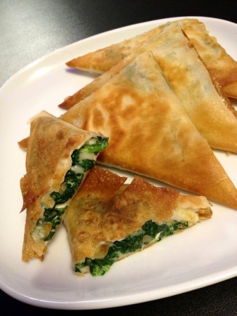 Brick épinard, chèvre